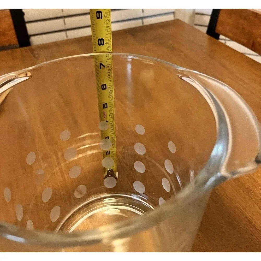 Mikasa Glass Crystal Ice Bucket 7.5 in - Cheers Polka Dot - Barware